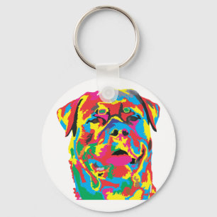 rottweiler colour key ring