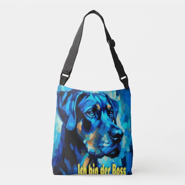 Rottweiler Crossbody Bag (Front)