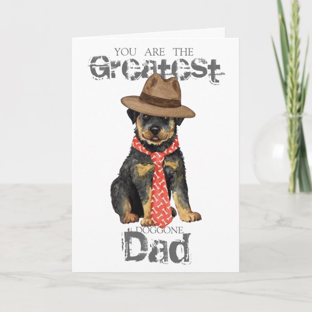 Rottweiler Dad Card (Front)