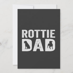 Rottweiler Dad Funny Father's Day Rottie Dog Gift Invitation