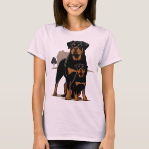 Rottweiler Dad - Protection - Son - Home - Family T-Shirt