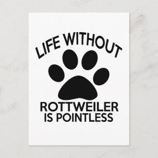 ROTTWEILER DESIGNS POSTCARD