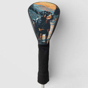 Rottweiler Dog 005 - Bruno Pokopen Golf Head Cover