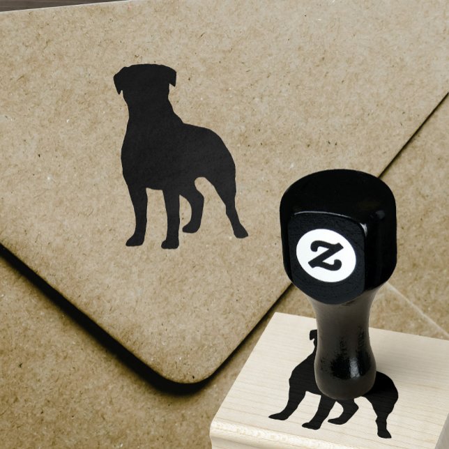 Rottweiler Dog Breed Silhouette Rubber Stamp (Creator Uploaded)