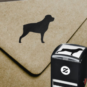 Rottweiler Dog Breed Silhouette Self-inking Stamp