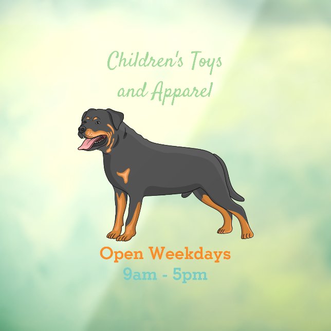 Rottweiler dog cartoon illustration  (Sheet 3)