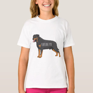 Rottweiler dog cartoon illustration  T-Shirt