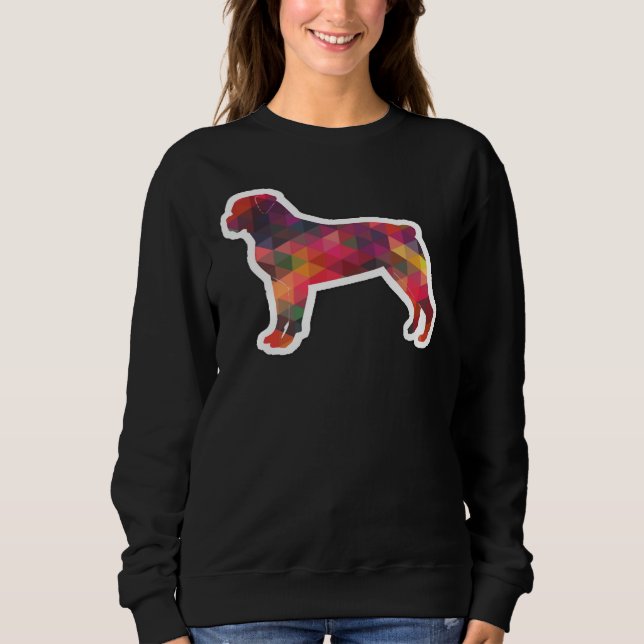Rottweiler Dog Colourful Sweatshirt (Front)