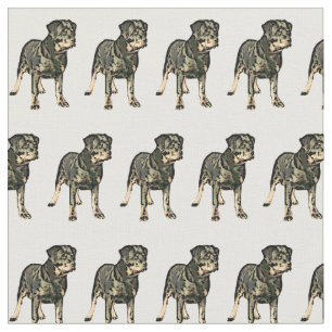 Rottweiler dog Custom Fabric