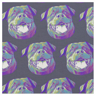 Rottweiler dog Custom Fabric