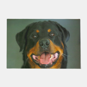 Rottweiler Dog. Doormat