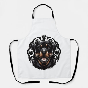 Rottweiler Dog Face Apron