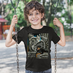 Rottweiler Dog Gargoyle Fantasy T-Shirt