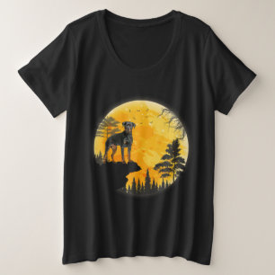 Rottweiler Dog Gifts Ideas Halloween Pumpkin Plus Size T-Shirt