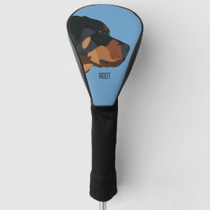 Rottweiler Dog Golf Head Cover