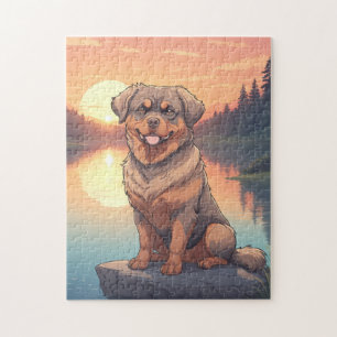 Rottweiler dog jigsaw puzzle