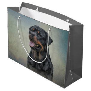 Rottweiler dog large gift bag