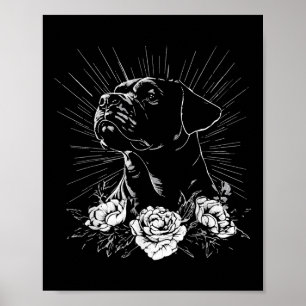 Rottweiler Dog Lover Retro Style Tattoo _1  Poster