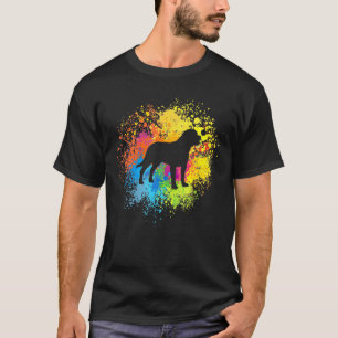 Rottweiler Dog Lover Watercolor Silhouette T-Shirt