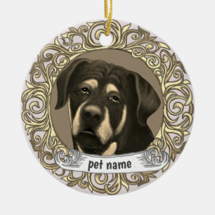 Rottweiler Dog Loving Memory ornament
