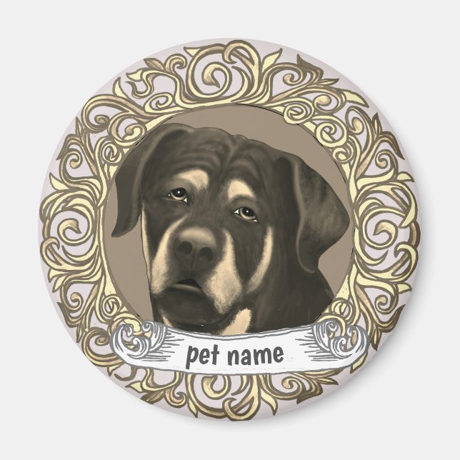 Rottweiler Dog  Magnet (Front)