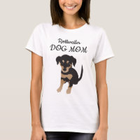 Rottweiler Dog Mum Puppy Illustration