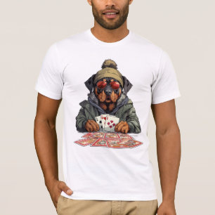 Rottweiler Dog Playing Cards T-Shirt