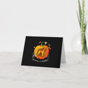 rottweiler dog pumpkin costume halloween note card