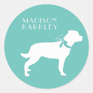 Rottweiler Dog Puppy Rottie Classic Round Sticker