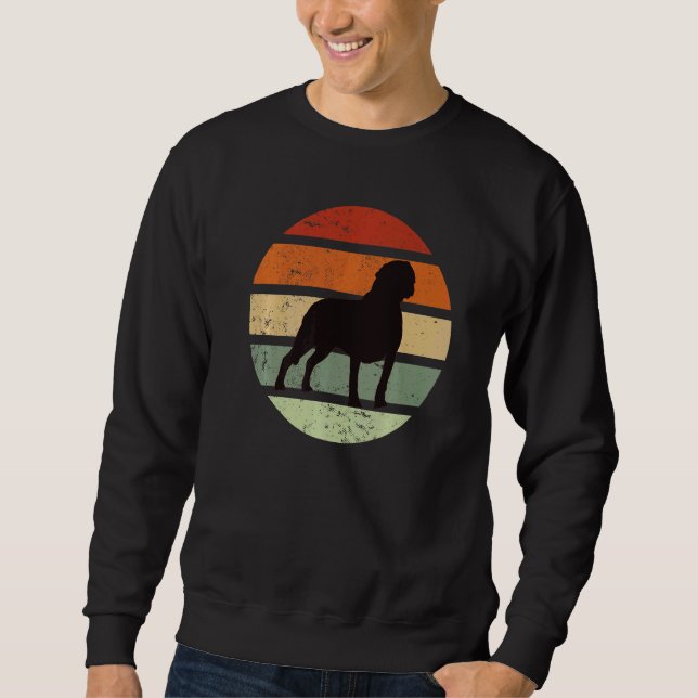 Rottweiler Dog Retro  2 Sweatshirt (Front)