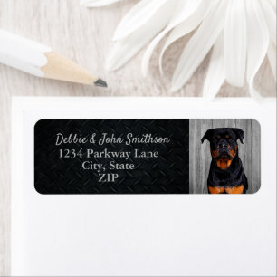 Rottweiler Dog Return Address Animal Cute Label