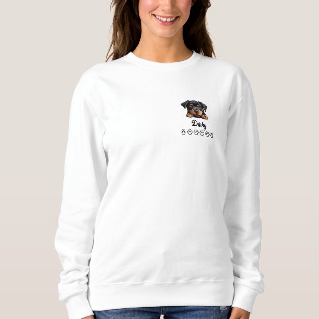 Rottweiler Dog Sweatshirt (Front)