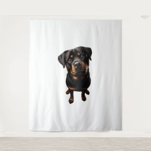 rottweiler dog tapestry