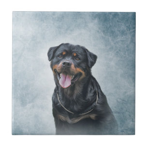 Rottweiler dog tile