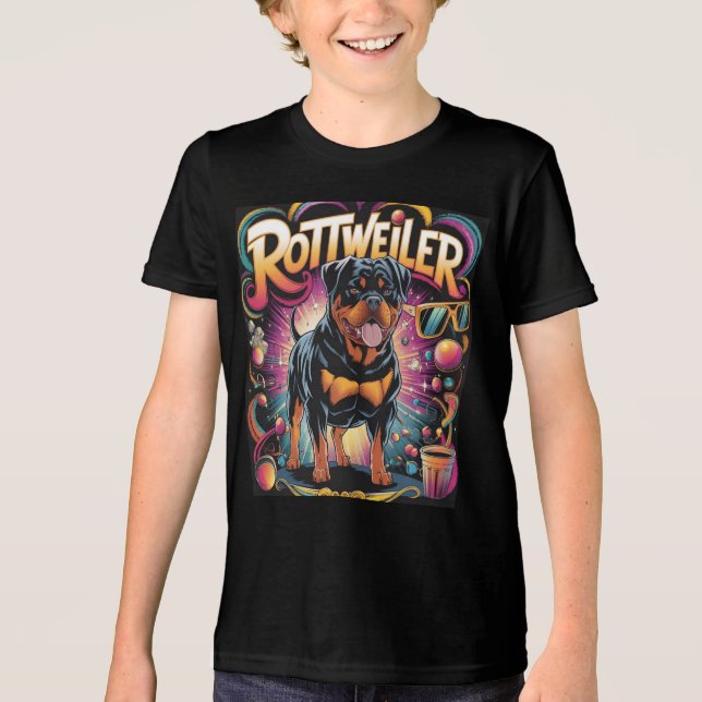 Rottweiler Dog Tri-Blend Shirt (Front)