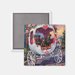Rottweiler Dog Valentine's Day Magnet