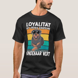 Rottweiler Dog Vintage Retro Dog Rotti Dad T-Shirt