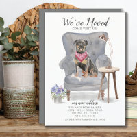 Rottweiler Dog We've Moved Moving Announcement
