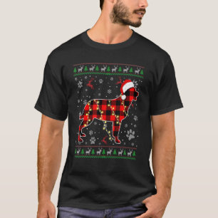 Rottweiler Dog Xmas Santa Hat Ugly Christmas Sweat T-Shirt