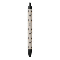 Rottweiler Dogs Pattern Monogrammed Pen