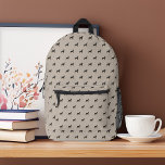 Rottweiler Dogs Pattern Personalised Printed Backpack<br><div class="desc">Personalise this fun dog breed design with a monogram, name, pet's name, or text of your choice to create the perfect one of a kind gift for dog owners and enthusiasts. Looking for a different colour? No problem! Simply click the "Customise" button and select the background colour of your choice....</div>