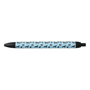 Rottweiler Dogs Rotties Rottweilers Blue Pattern   Black Ink Pen