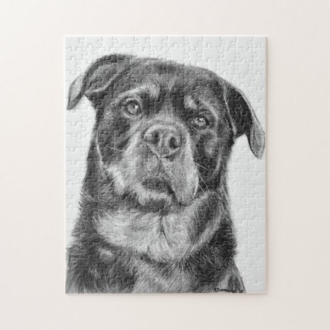 Rottweiler Drawing Jigsaw Puzzle (Vertical)