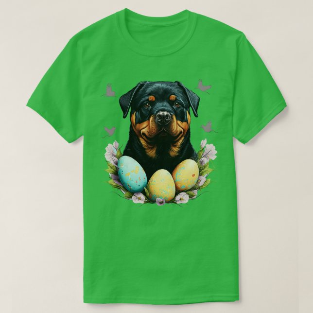 Rottweiler easter day 2 T-Shirt (Design Front)