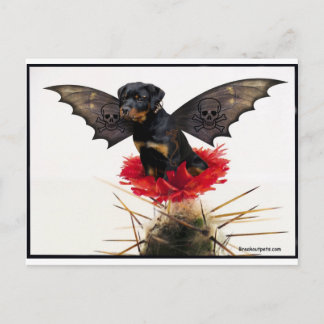 Rottweiler Fairy Dog Postcard