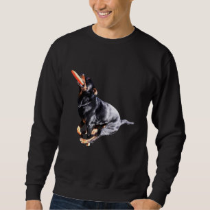 Rottweiler Frisbee Graphic Rottweiler Metzgerhund Sweatshirt