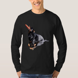 Rottweiler Frisbee Graphic Rottweiler Metzgerhund T-Shirt
