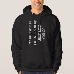 Rottweiler Funny Dog Lover Gift Cute Women Men Kid Hoodie