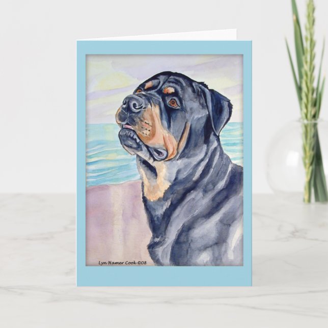 Rottweiler Greeting Cards (Front)
