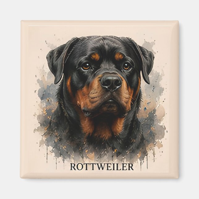 Rottweiler Guardian Dog Gift Magnet (Front)